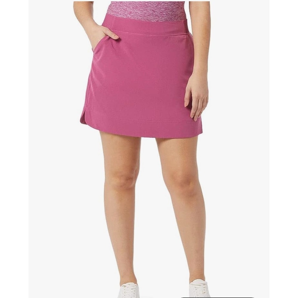 32 Degrees Womens Active Skort Magenta Pink Tennis Golf Skirt with Pockets XL
